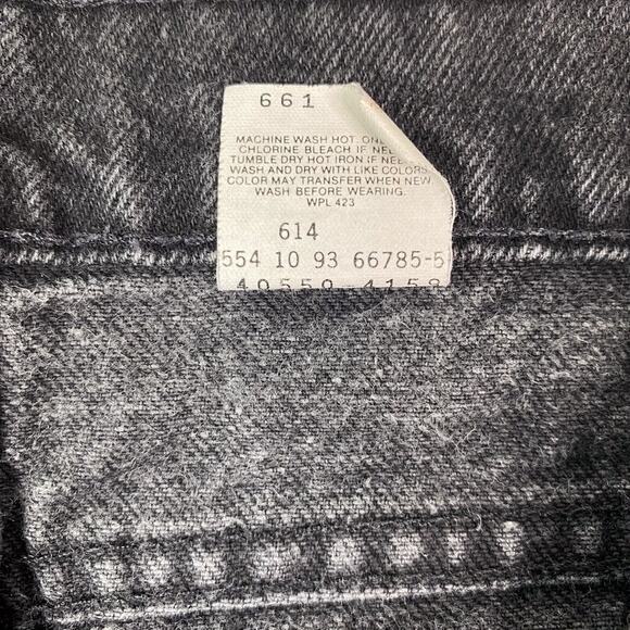 Vintage Levis Mens 38x32 Orange Tab Black 550 Jeans Made in USA - Picture 11 of 11